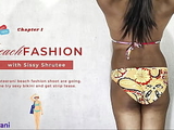 BEACH FASHION PART 1 - SOLO INDIAN TRANS CROSSDRESSING IN BIKINI